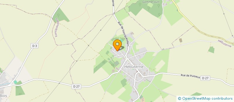 localisation de l'entreprise DU FOUR  HEBUTERNE