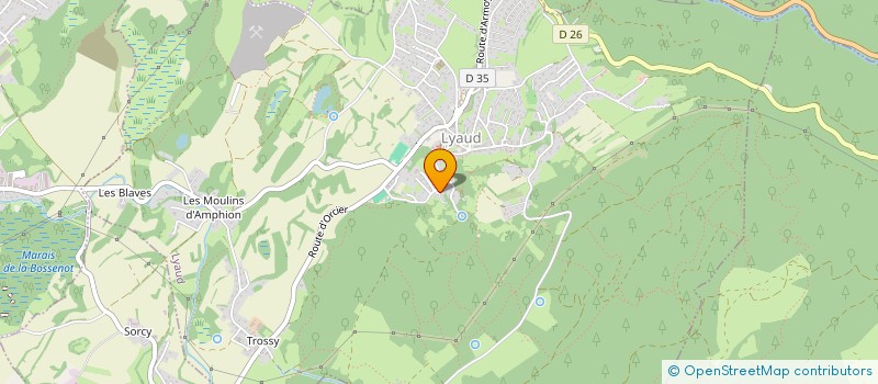 localisation de l'entreprise DU FOUR AU MOULIN  LYAUD