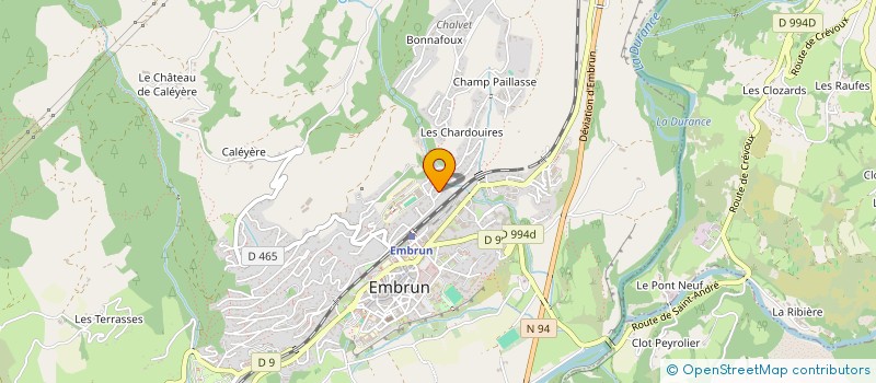 localisation de l'entreprise DU FOUR NEUF  EMBRUN