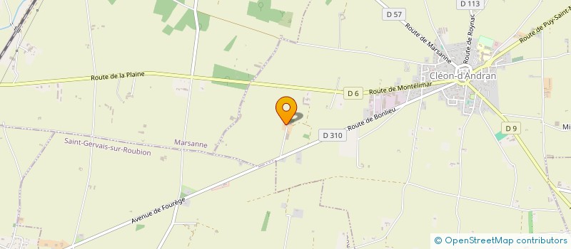 localisation de l'entreprise DU FOUREGE  CLEON-D'ANDRAN