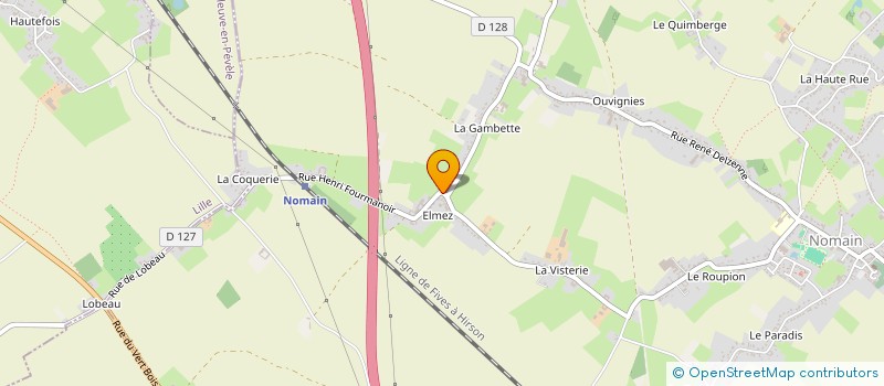 localisation de l'entreprise DU FOURMANOIR  NOMAIN