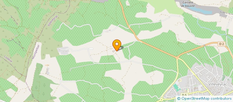 localisation de l'entreprise DU FOURNAS  VILLEVEYRAC