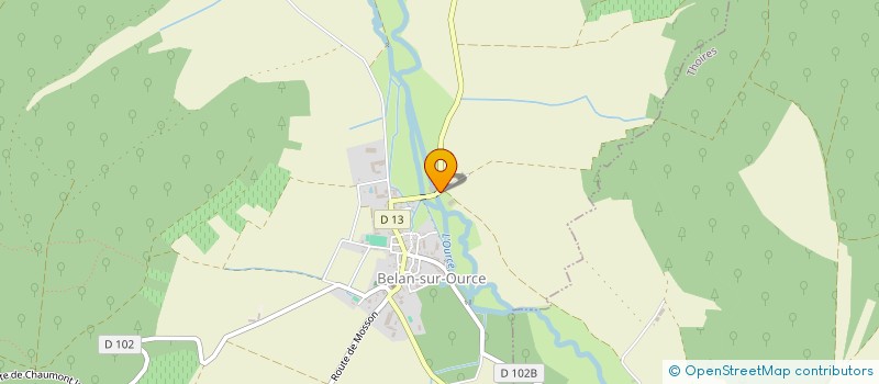 localisation de l'entreprise DU FOURNEAU  BELAN-SUR-OURCE