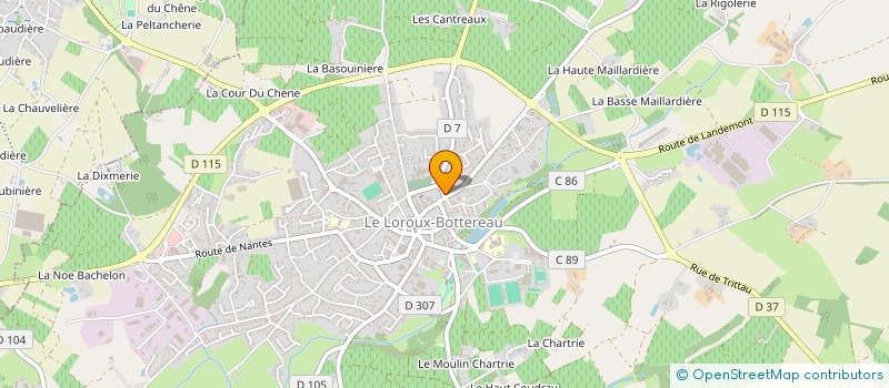 localisation de l'entreprise DU FRESNE  LE LOROUX-BOTTEREAU