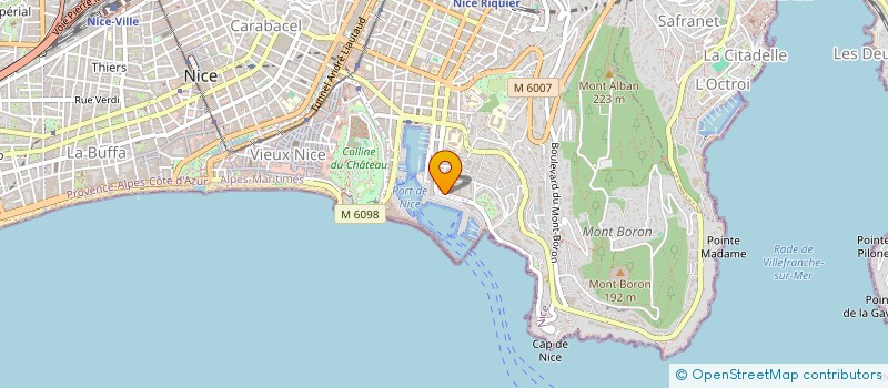localisation de l'entreprise DU FRONT DE MER à NICE