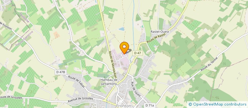 localisation de l'entreprise DU FRONTONNAIS  FRONTON