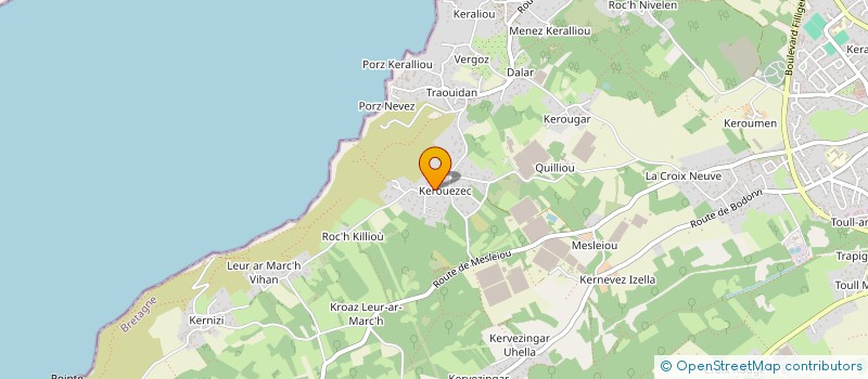 localisation de l'entreprise DU FRUGY  PLOUGASTEL-DAOULAS