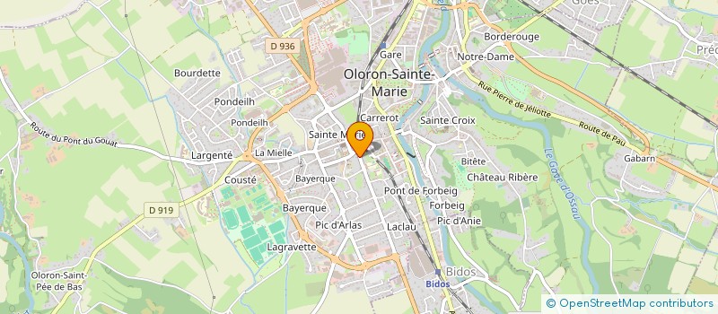 localisation de l'entreprise DU GABARN  OLORON-SAINTE-MARIE