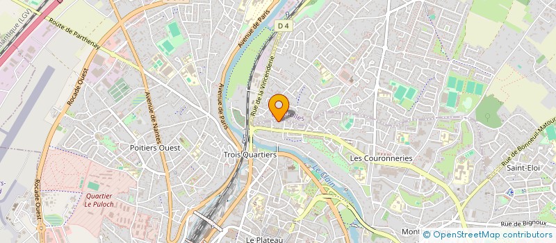 localisation de l'entreprise DU GAI CLAIN  POITIERS