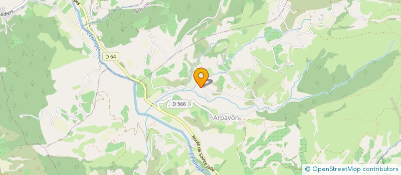 localisation de l'entreprise DU GAILLET BLANC  ARPAVON