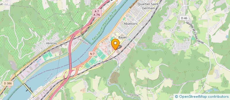 localisation de l'entreprise DU GARLABAN  VIENNE