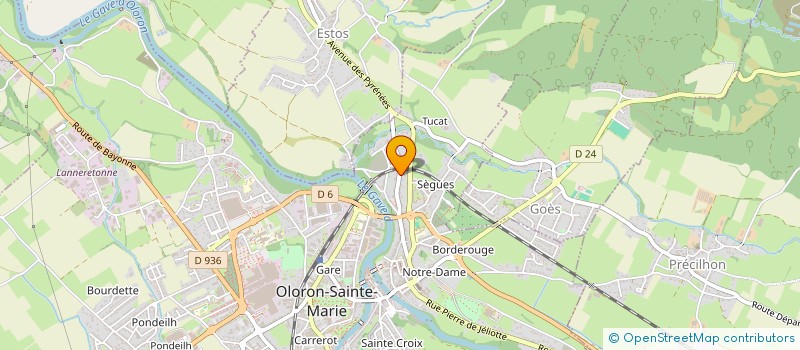 localisation de l'entreprise DU GAVE  OLORON-SAINTE-MARIE