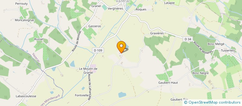 localisation de l'entreprise DU GENIBRAL  VAZERAC