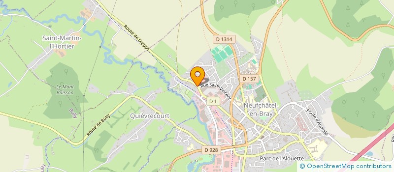 localisation de l'entreprise DU GENIE BLANC  NEUFCHATEL-EN-BRAY