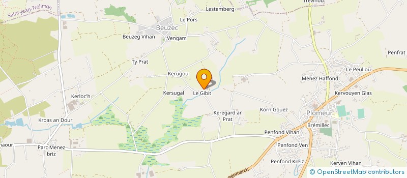 localisation de l'entreprise DU GIBIT à PLOMEUR