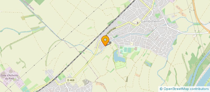 localisation de l'entreprise DU GIESSEN  GAMBSHEIM