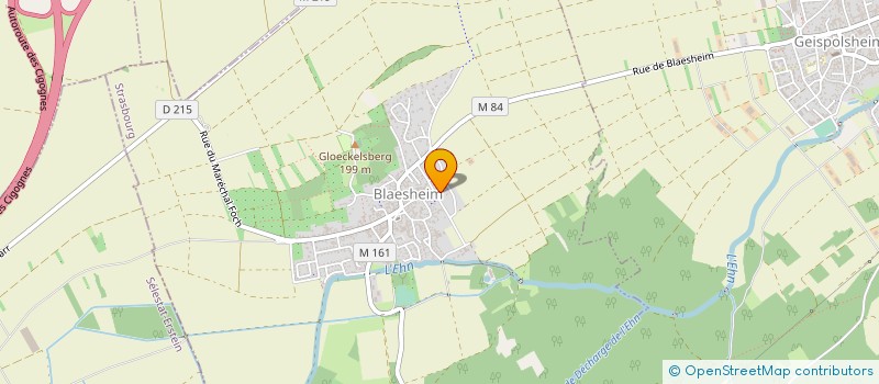 localisation de l'entreprise DU GLOECKELSBERG à BLAESHEIM