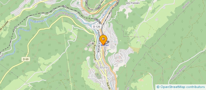 localisation de l'entreprise DU GOLF 560  HAUTS DE BIENNE