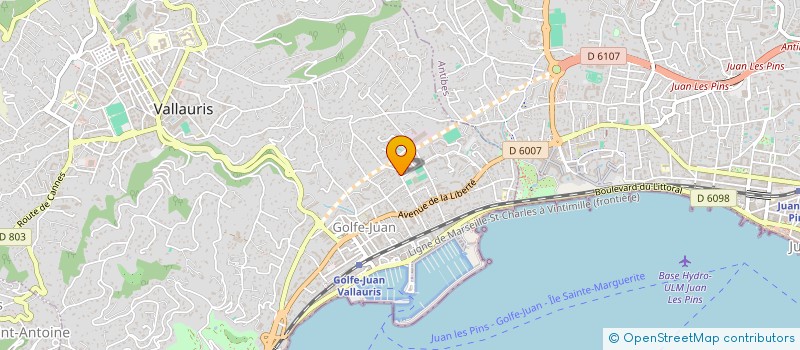 localisation de l'entreprise DU GOLFE à VALLAURIS