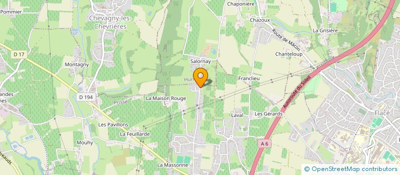 localisation de l'entreprise DU GOUDRON ET DES PLUMES à CHARNAY-LES-MACON