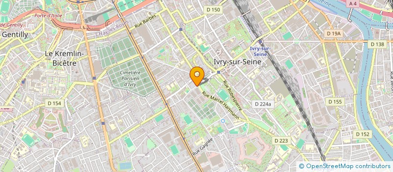 localisation de l'entreprise DU GOURBI A LA DIGNITE  IVRY-SUR-SEINE