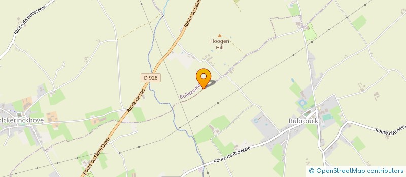 localisation de l'entreprise DU GRAANSILO  BOLLEZEELE