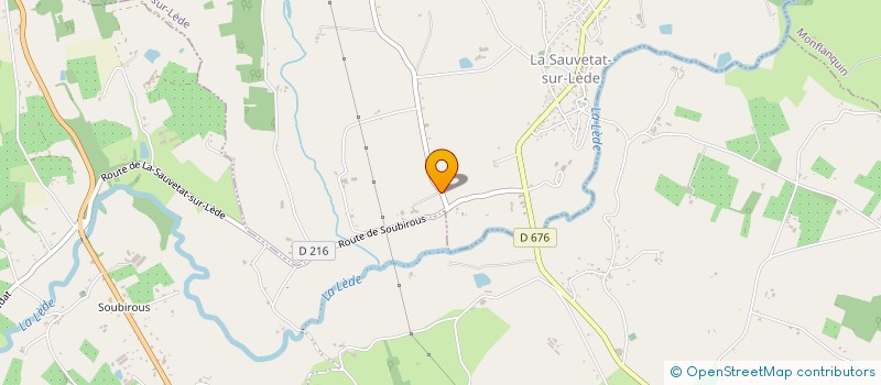 localisation de l'entreprise DU GRAIN AU PAIN  LA SAUVETAT-SUR-LEDE