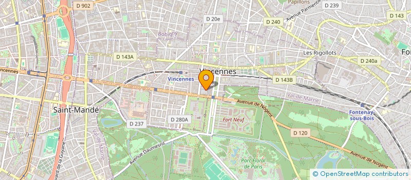 localisation de l'entreprise DU GRAIN SUR LES PLANCHES à VINCENNES