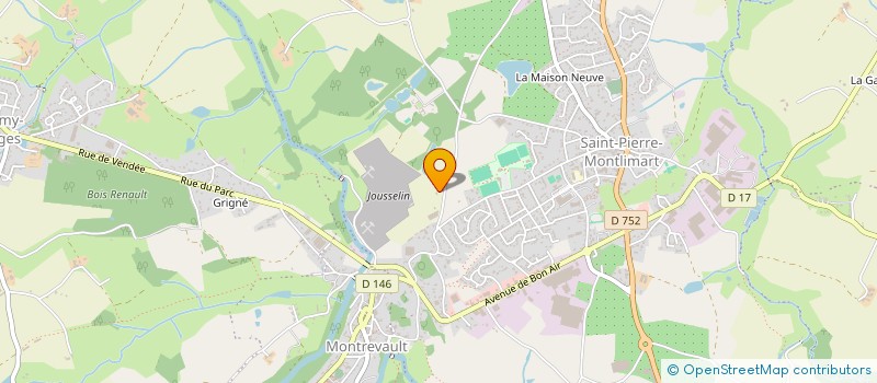 localisation de l'entreprise DU GRAINIER à MONTREVAULT-SUR-EVRE