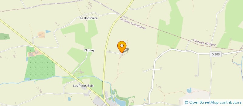 localisation de l'entreprise DU GRAND BEAUVAIS  CHALLAIN-LA-POTHERIE