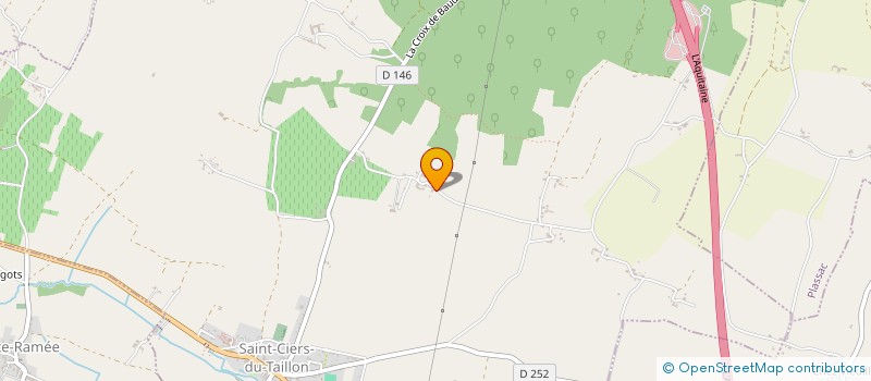 localisation de l'entreprise DU GRAND CEDRE VERT  SAINT-CIERS-DU-TAILLON