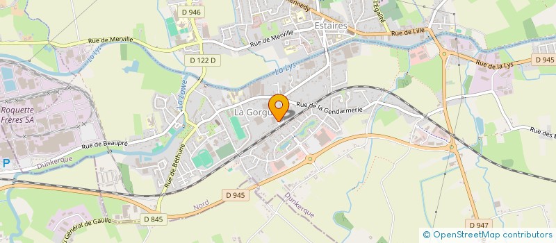 localisation de l'entreprise DU GRAND CHEMIN à LA GORGUE