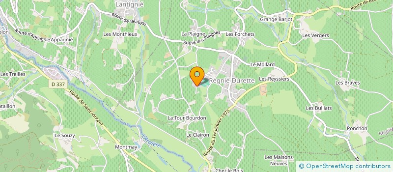 localisation de l'entreprise DU GRAND CHEMIN  LES ARDILLATS