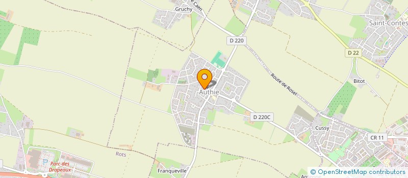 localisation de l'entreprise DU GRAND CHENE  AUTHIE