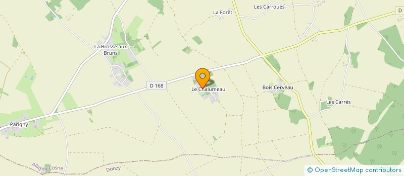 localisation de l'entreprise DU GRAND CROT à ALLIGNY-COSNE