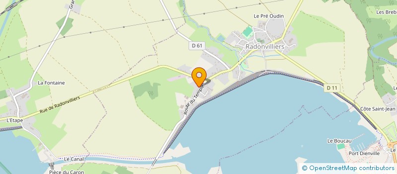 localisation de l'entreprise DU GRAND ETANG  RADONVILLIERS