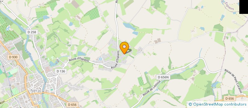 localisation de l'entreprise DU GRAND FRENE  NERAC