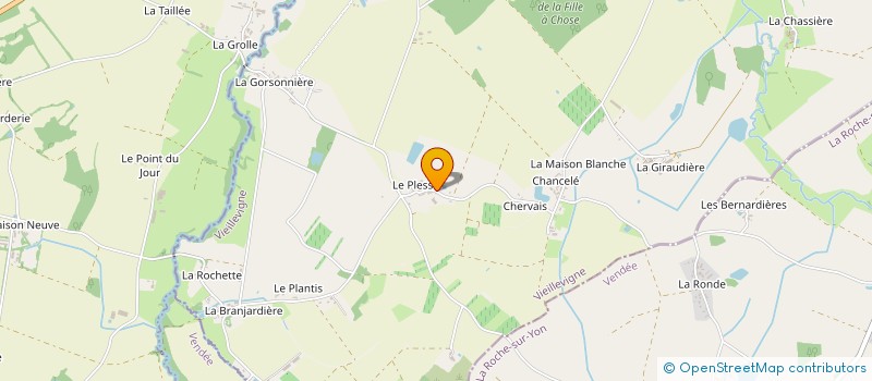 localisation de l'entreprise DU GRAND MARRONNIER à VIEILLEVIGNE