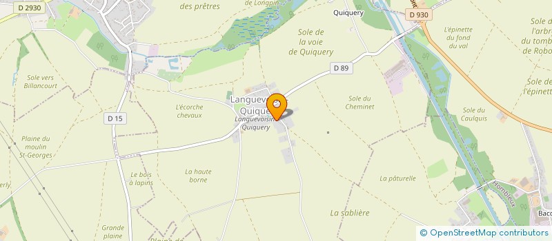 localisation de l'entreprise DU GRAND MARRONNIER  LANGUEVOISIN-QUIQUERY