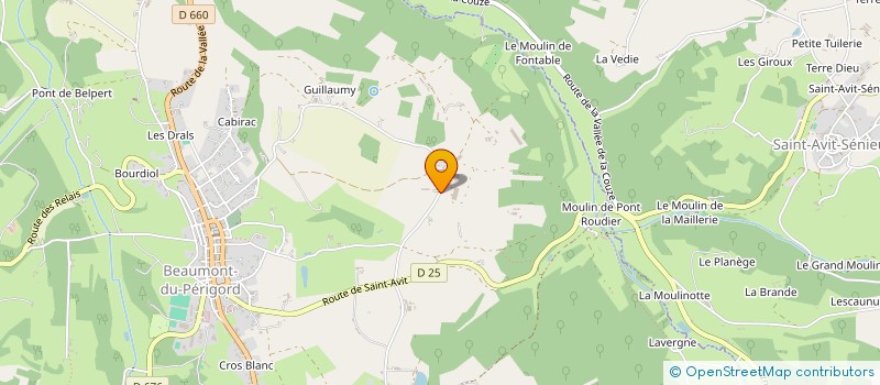 localisation de l'entreprise DU GRAND MAYNE à BEAUMONTOIS EN PERIGORD