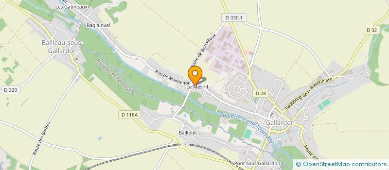localisation de l'entreprise DU GRAND PLATANE à GALLARDON