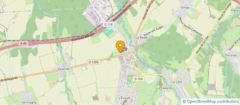 localisation de l'entreprise DU GRAND PRE  VIRY