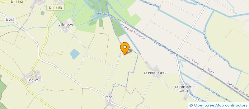 localisation de l'entreprise DU GRAND ROSEAU  LA GREVE SUR MIGNON