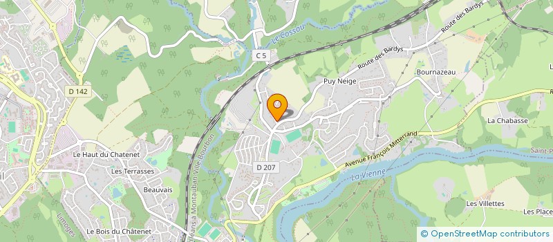 localisation de l'entreprise DU GRAND SALLE II  LE PALAIS-SUR-VIENNE