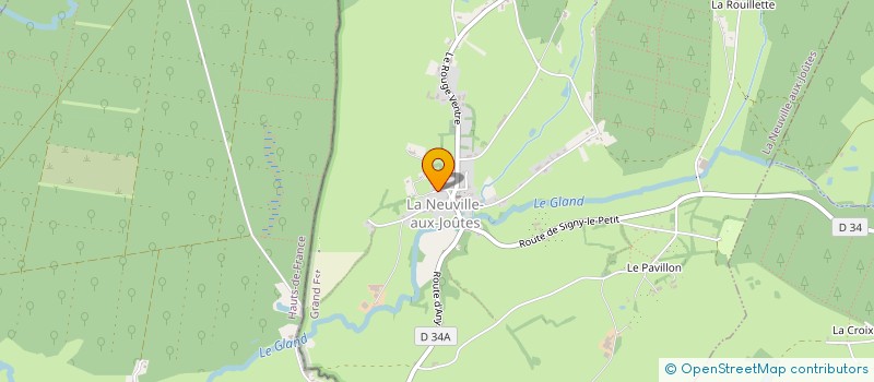 localisation de l'entreprise DU GRAND TILLEUL  LA NEUVILLE-AUX-JOUTES
