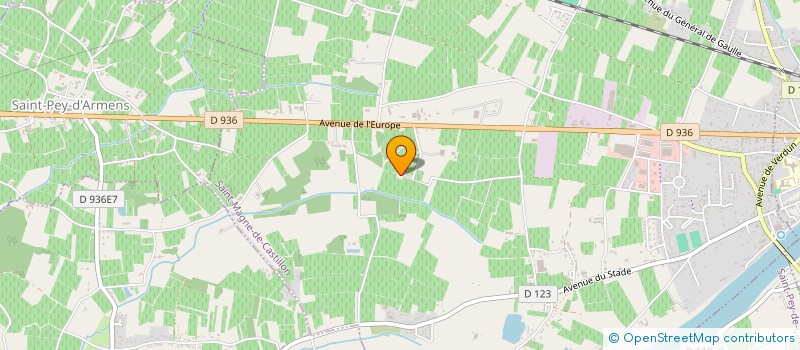 localisation de l'entreprise DU GRAVET  SAINT-MAGNE-DE-CASTILLON