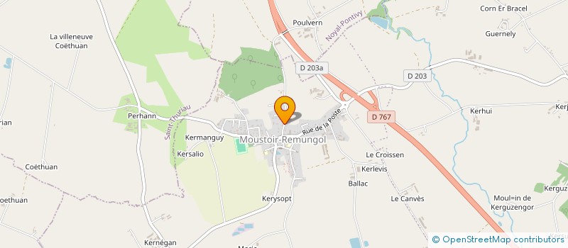 localisation de l'entreprise DU GRENIER  PLUMELIAU-BIEUZY