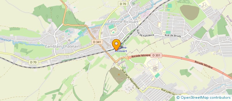 localisation de l'entreprise DU GRIBLAGE  CALONNE-RICOUART