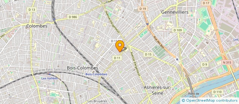 localisation de l'entreprise DU GROOVE ! à BOIS-COLOMBES