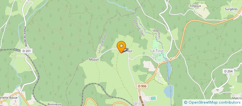 localisation de l'entreprise DU GROS SAPIN  LA CHAISE-DIEU